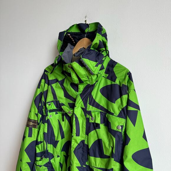 Vintage Y2K BONFIRE SNOWBOARDING Blur Winter Ski Jacket - Mens - Picture 4 of 10